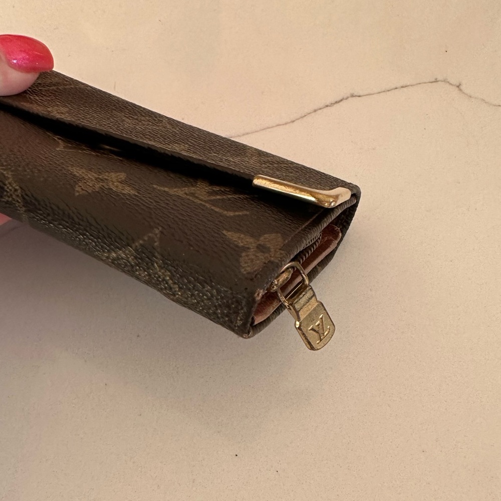 AUTH Louis Vuitton Monogram Bifold Wallet Coin Case W/ Box - Picture 8 of 11